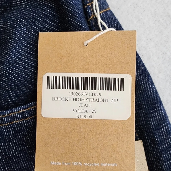 Reformation Brooke High Straight Zip Jeans in Volta - Picture 10 of 10